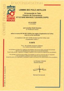Cofrac Bio Pole Antilles